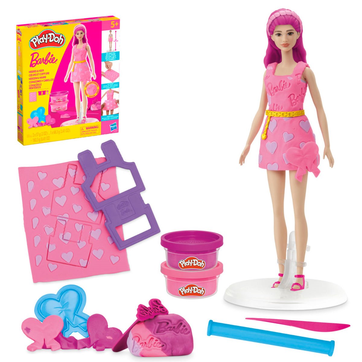Play-Doh Barbie Hearts and Hair Set