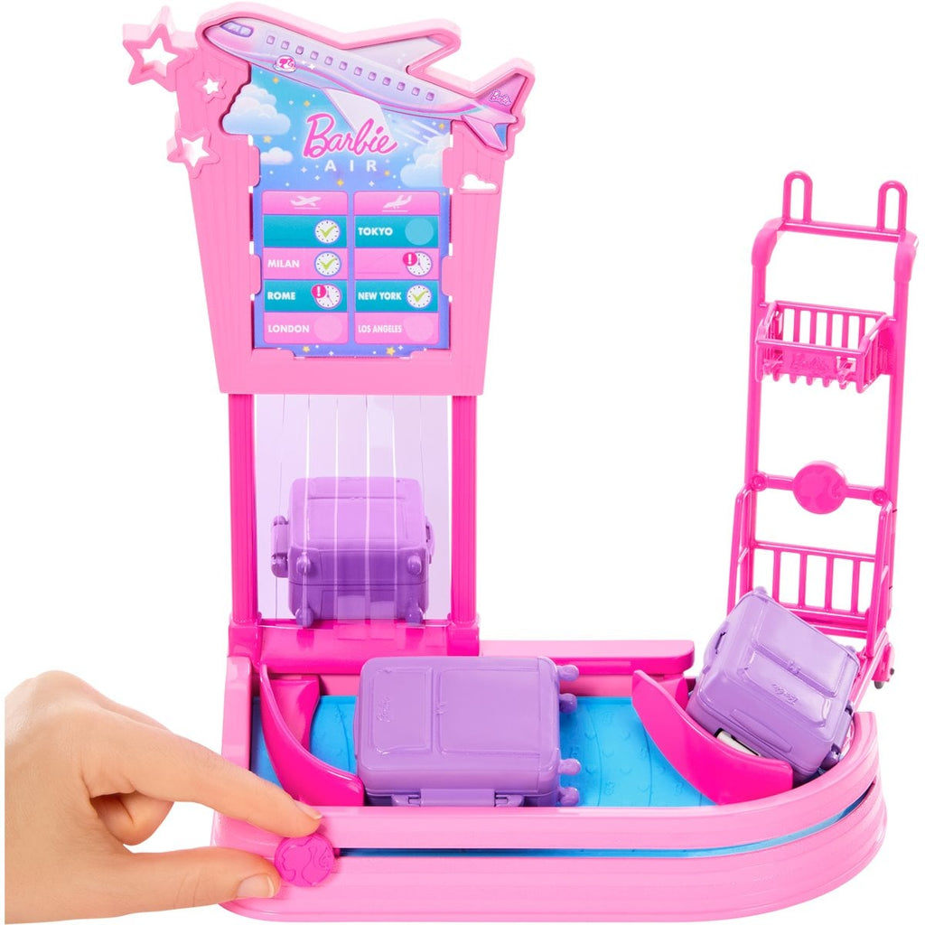 Barbie Family & Friends Baggage Claim Playset