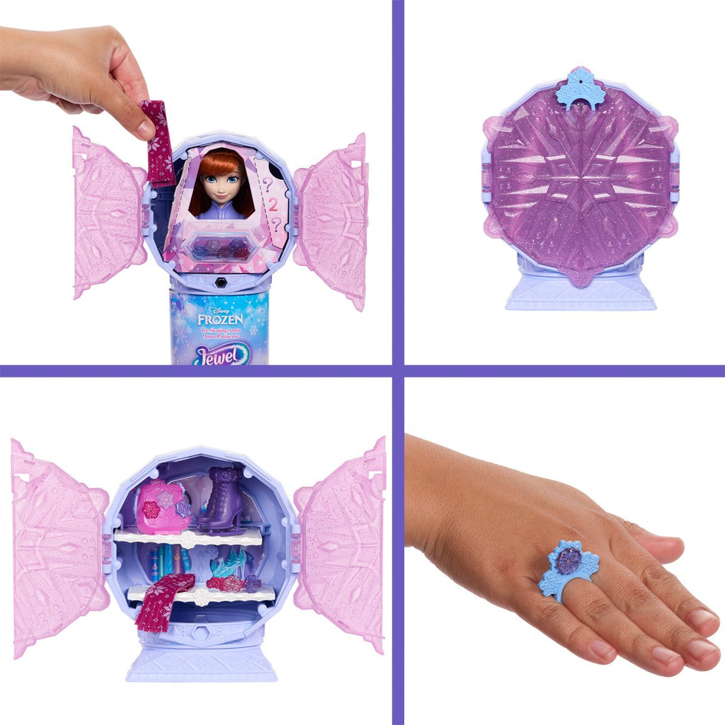 Disney Frozen Jewel Reveal Anna Ice Skating Fashion Doll
