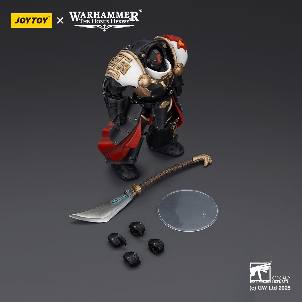 Joy Toy Warhammer The Horus Heresy White Scars Ebon Keshig Terminator 1 with Power Glaive 1:18 Scale Action Figure