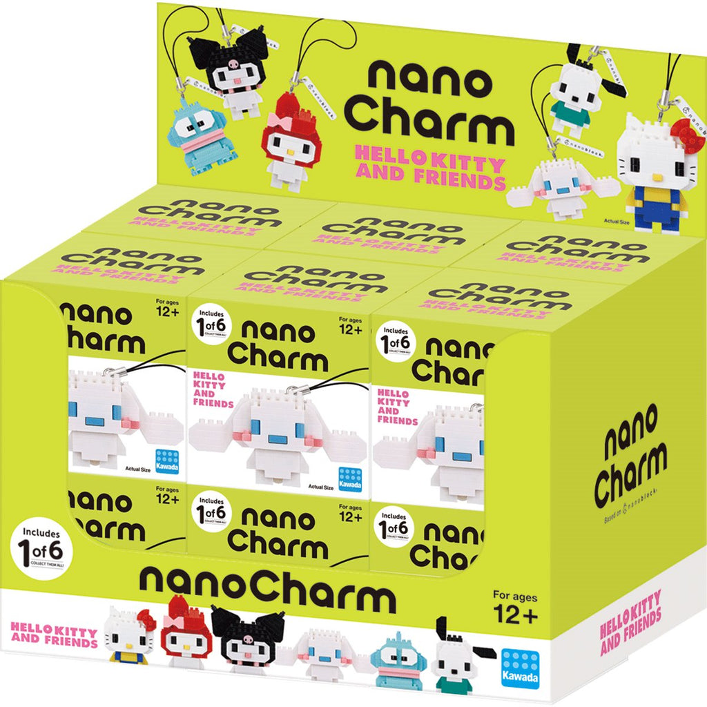 Sanrio Hello Kitty and Friends NanoCharm Blind Box Key Chain Case of 12