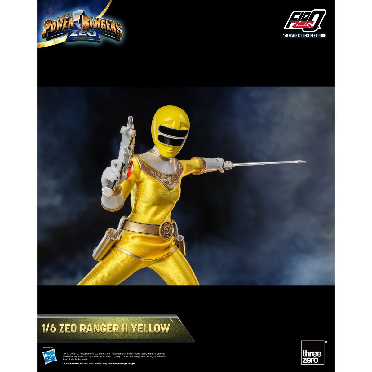 Power Rangers Zeo Yellow Zeo Ranger II FigZero 1:6 Scale Action Figure
