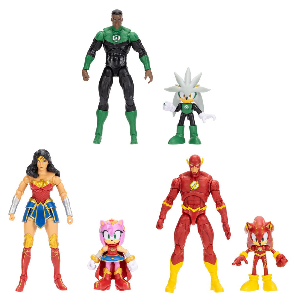 DC x Sonic the Hedgehog Wave 2 Action Figure Multi-Pack Case of 6