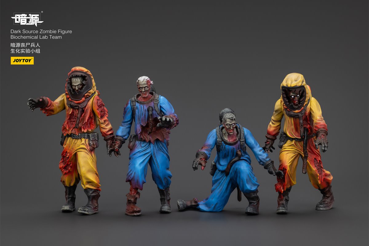 Joy Toy Dark Source Zombie Biochemical Lab 1:25 Scale Action Figure 4-Pack