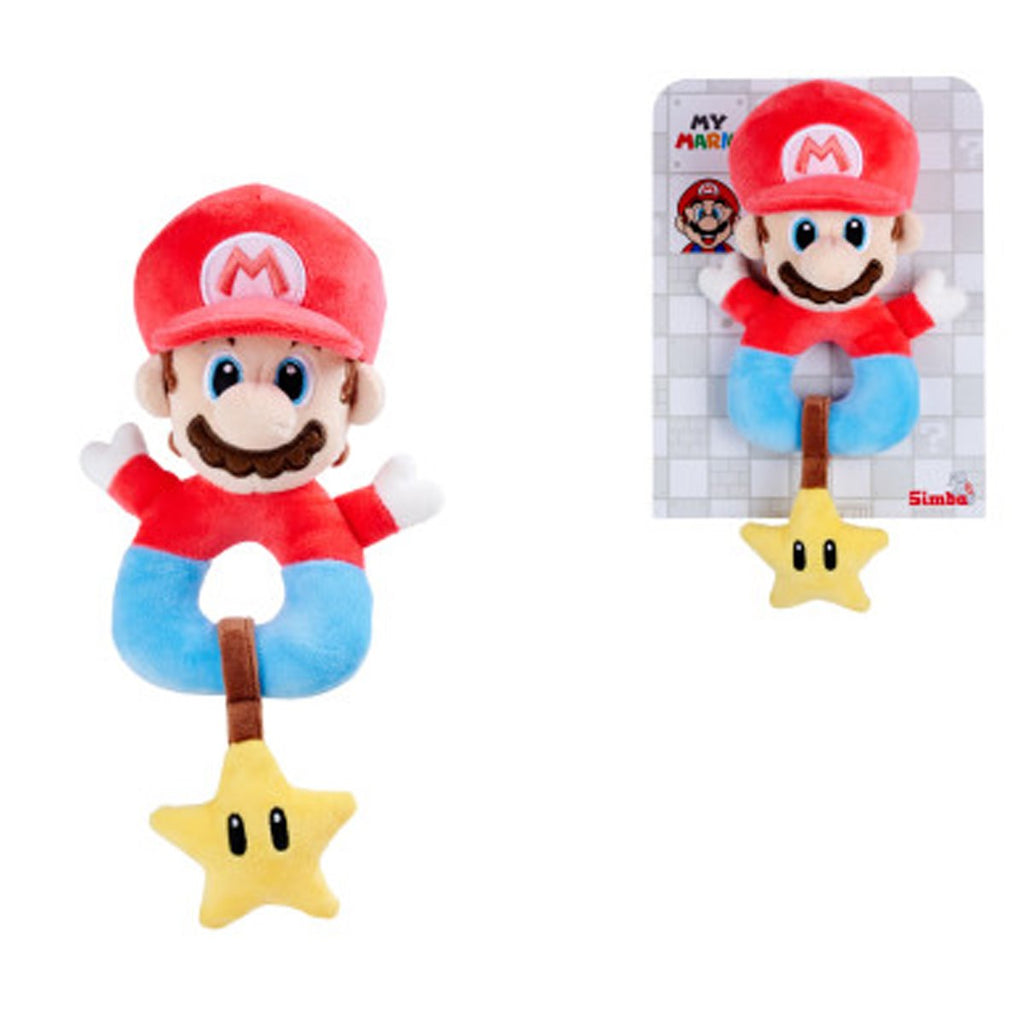 Super Mario Bros. My Mario Grabber with Rattle Plush Doll