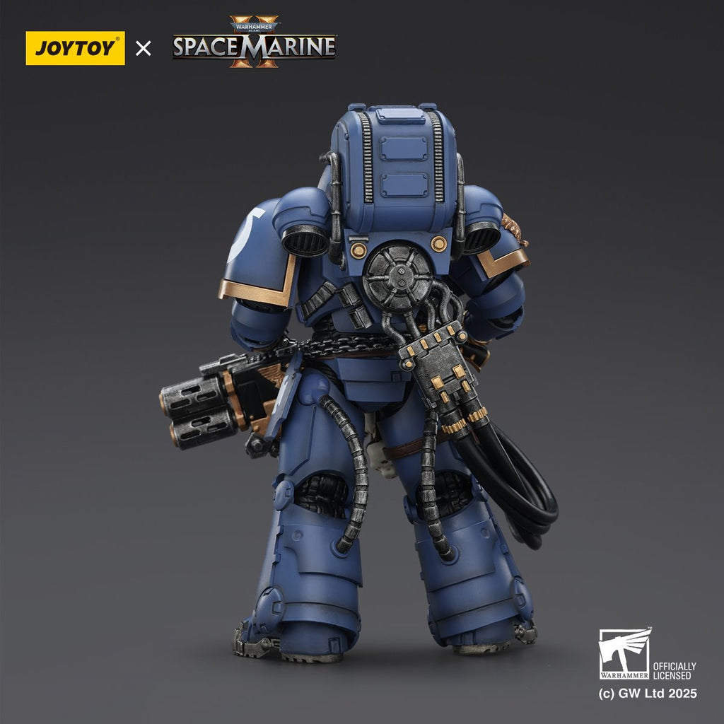 Joy Toy Warhammer Space Marine Ultramarine Heavy Artificer Armour with Relic Multi-Melta 1:18 Scale Action Figure