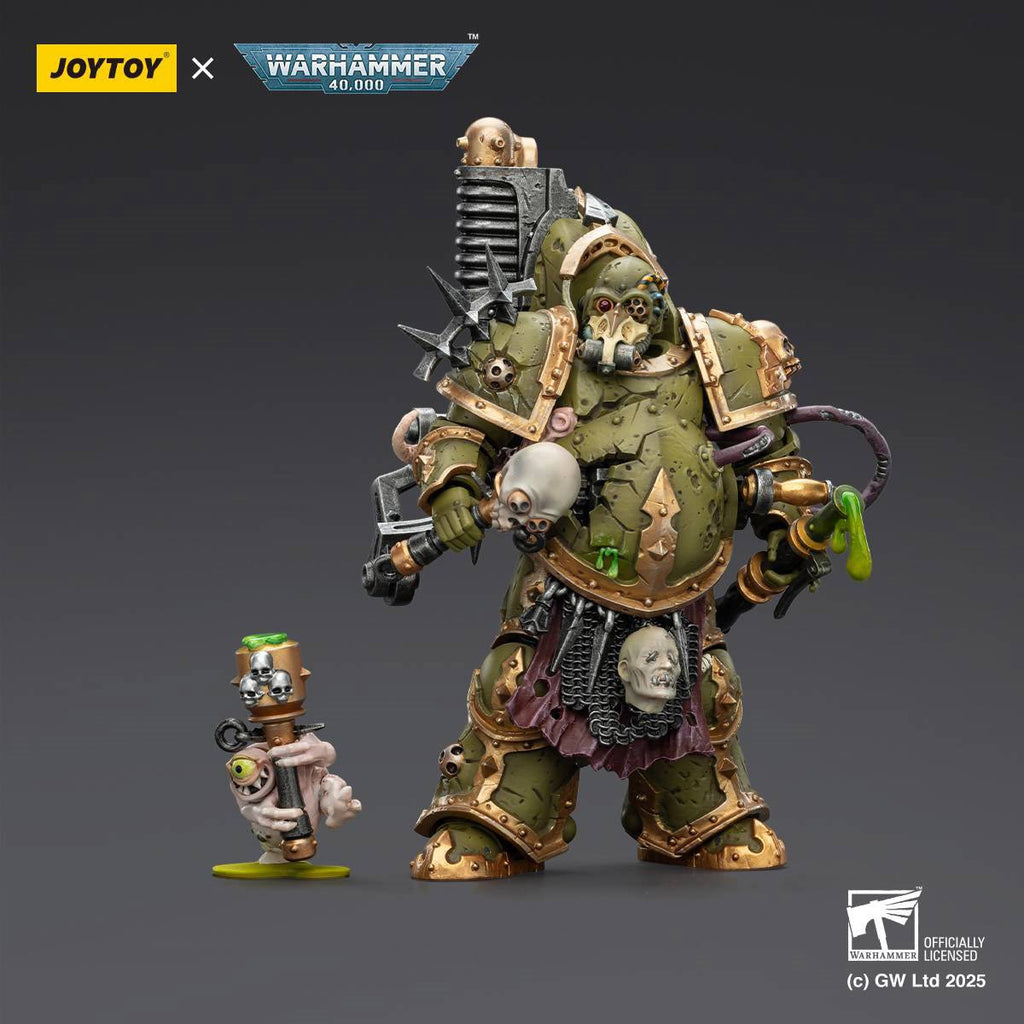 Joy Toy Warhammer 40,000 Death Guard Foul Blightspawn with Plague Sprayer 1:18 Scale Action Figure