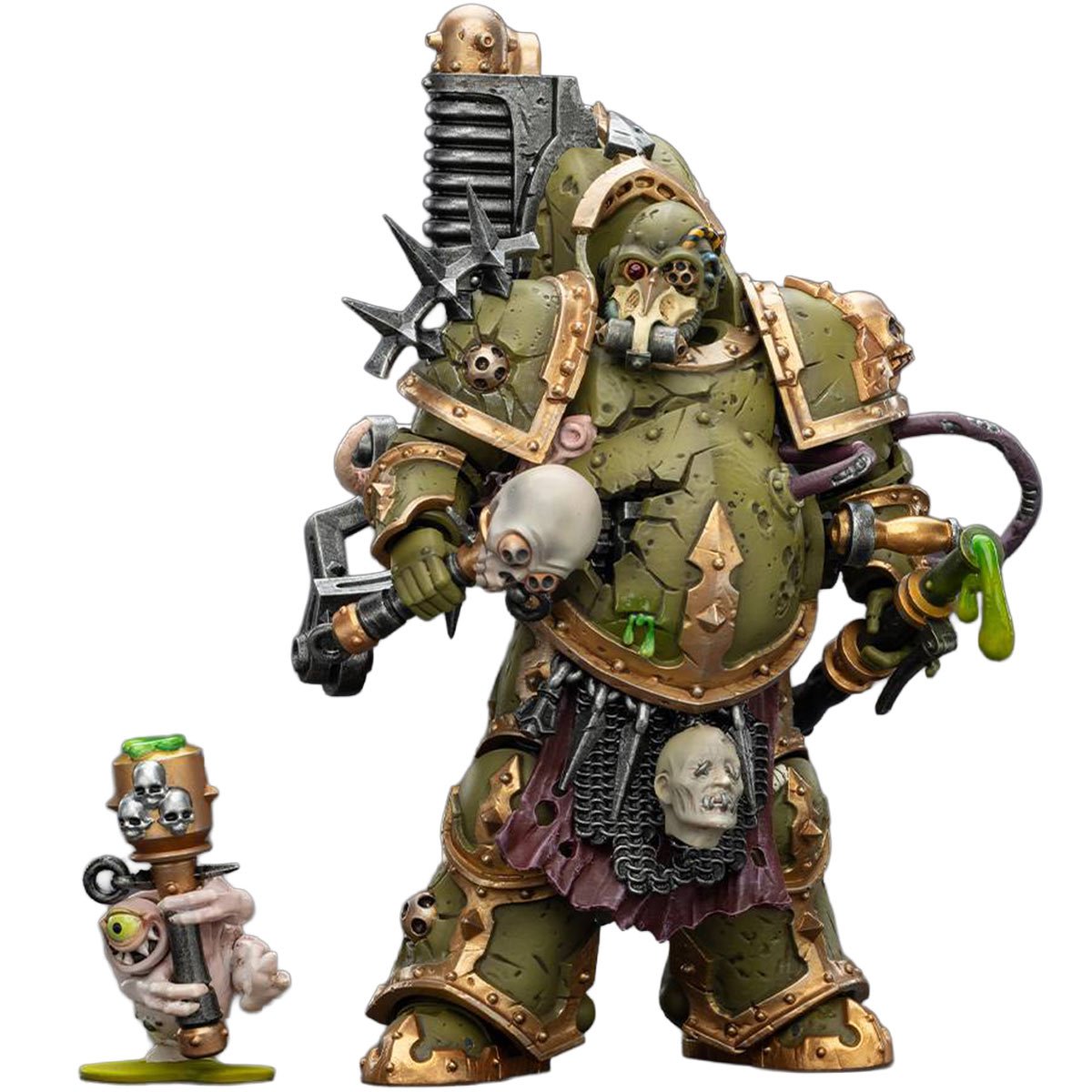 Joy Toy Warhammer 40,000 Death Guard Foul Blightspawn with Plague Sprayer 1:18 Scale Action Figure