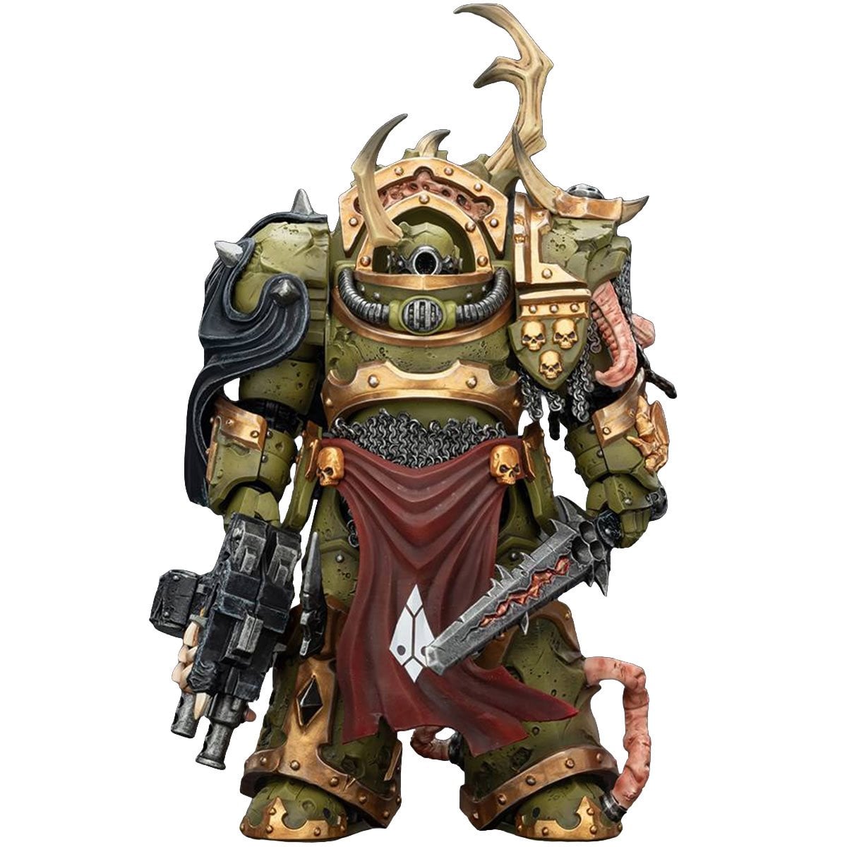 Joy Toy Warhammer 40,000 Death Guard Blightlord Terminator 3 Combi-bolter and Bubotic Blade 1:18 Scale Action Figure