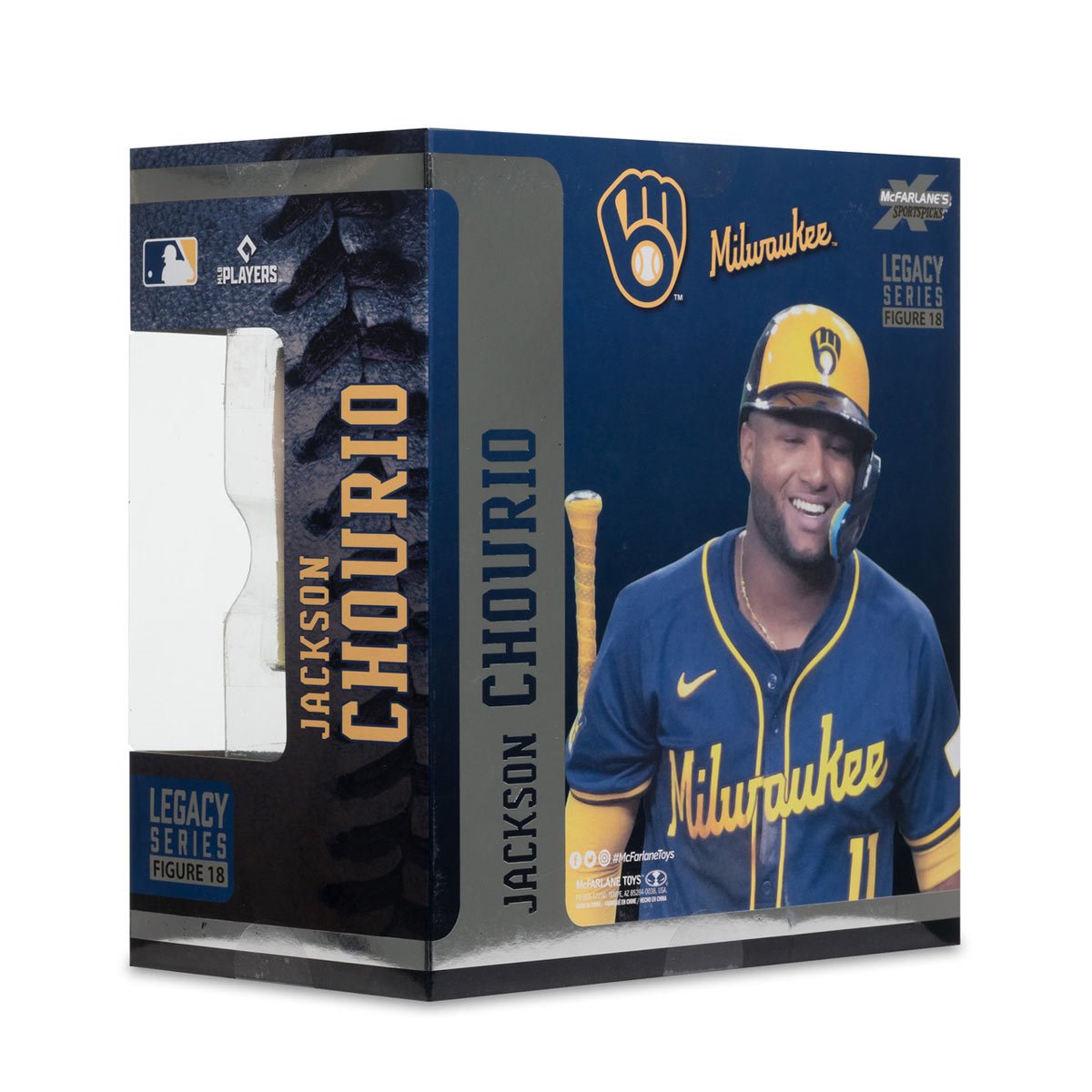 MLB SportsPicks Milwaukee Brewers Jackson Chourio 7-Inch Posed Figure