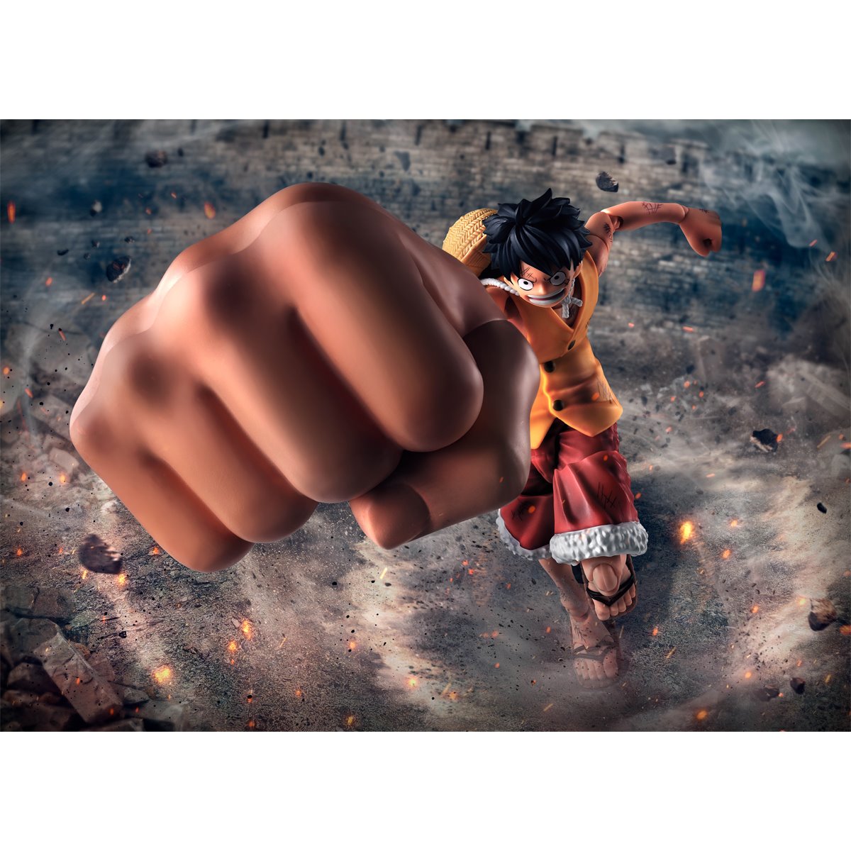 One Piece Monkey D. Luffy Marineford Gear Three S.H.Figuarts Action Figure Option Parts Set
