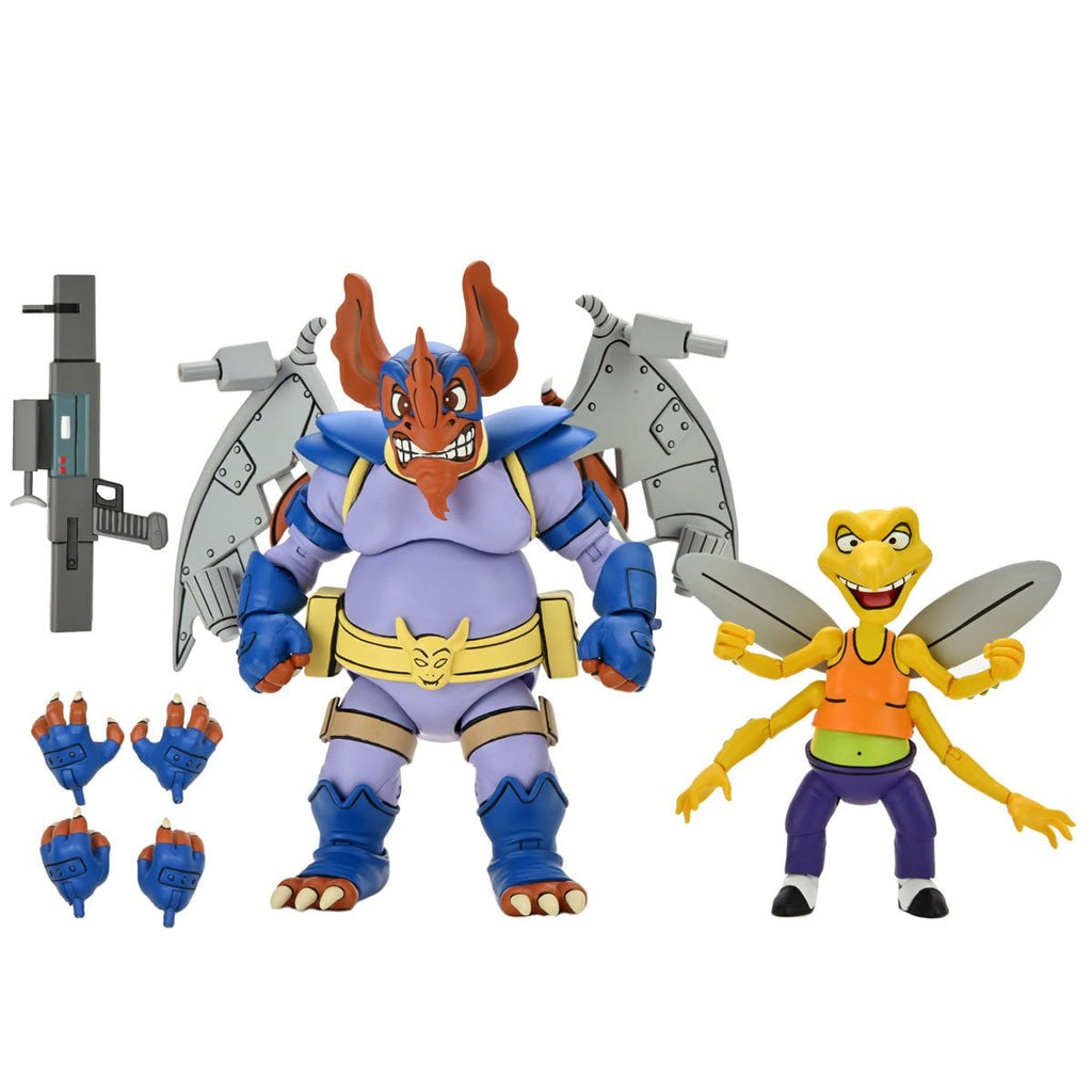 Teenage Mutant Ninja Turtles (1987 Cartoon) Wingnut and Screwloose 7-Inch Scale Action Figure 2-Pack