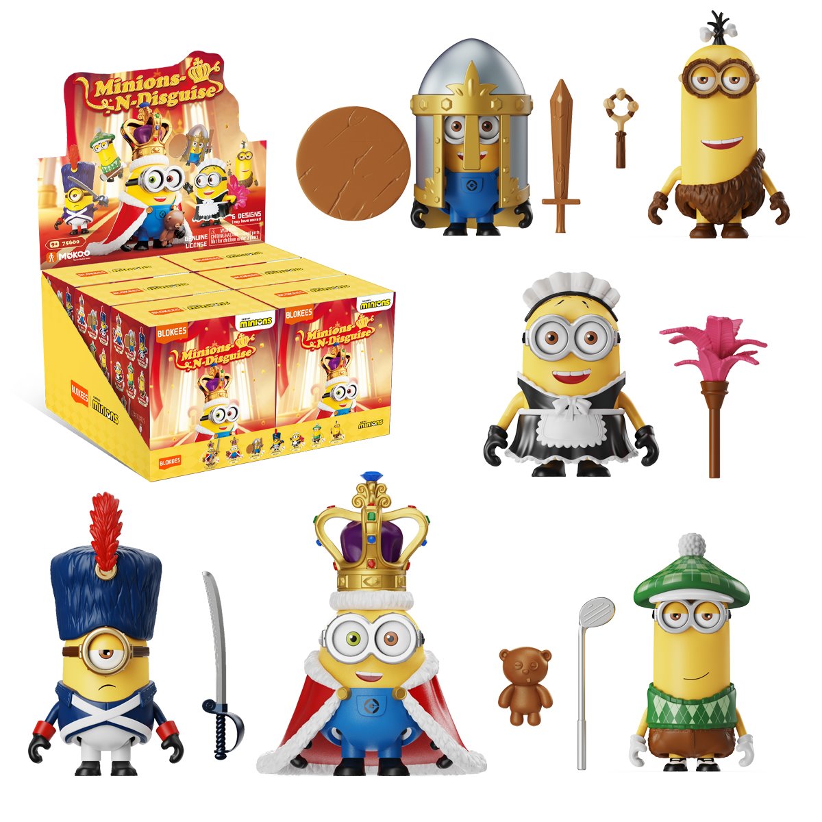 Minions Minions-N-Disguise Mokoo 01 Blind Box Mini Model Kit Case of 6