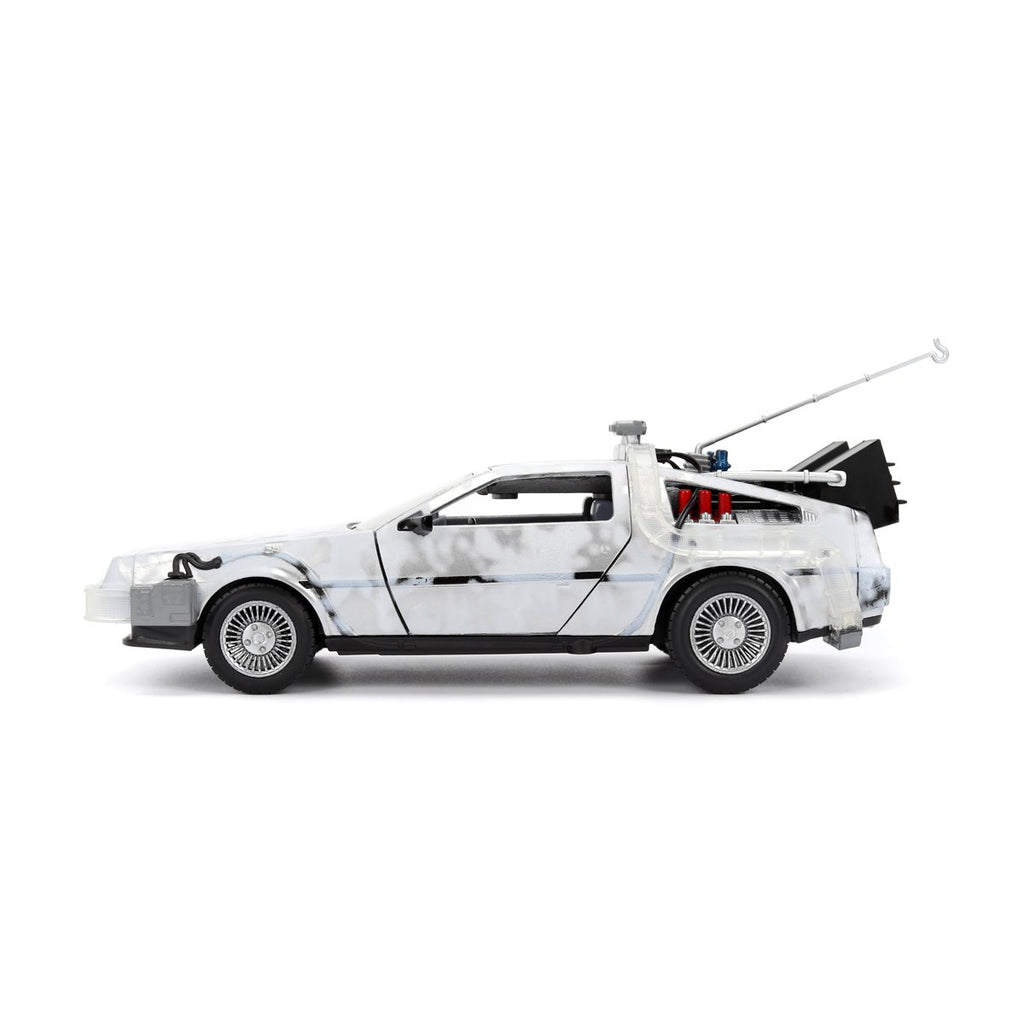 Hollywood Rides Back to the Future Time Machine Frosted 1:24 Die-Cast Metal Vehicle