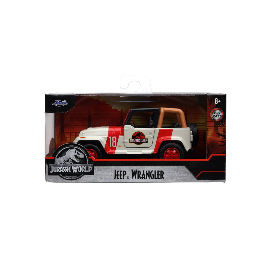 Jurassic World 1992 Jeep Wrangler 1:32 Scale Die-Cast Metal Vehicle
