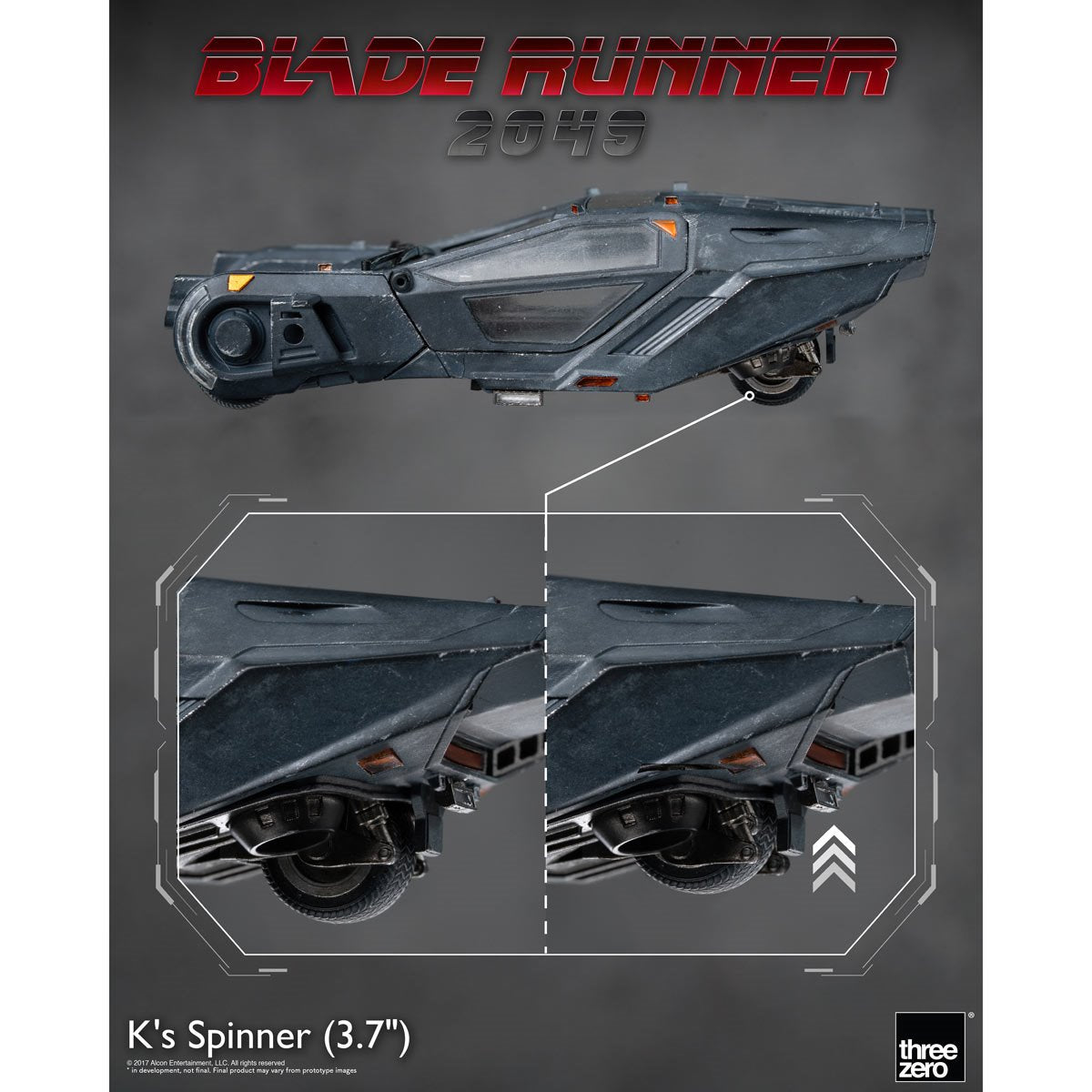 Blade Runner 2049 K's Spinner Die-Cast Metal Vehicle