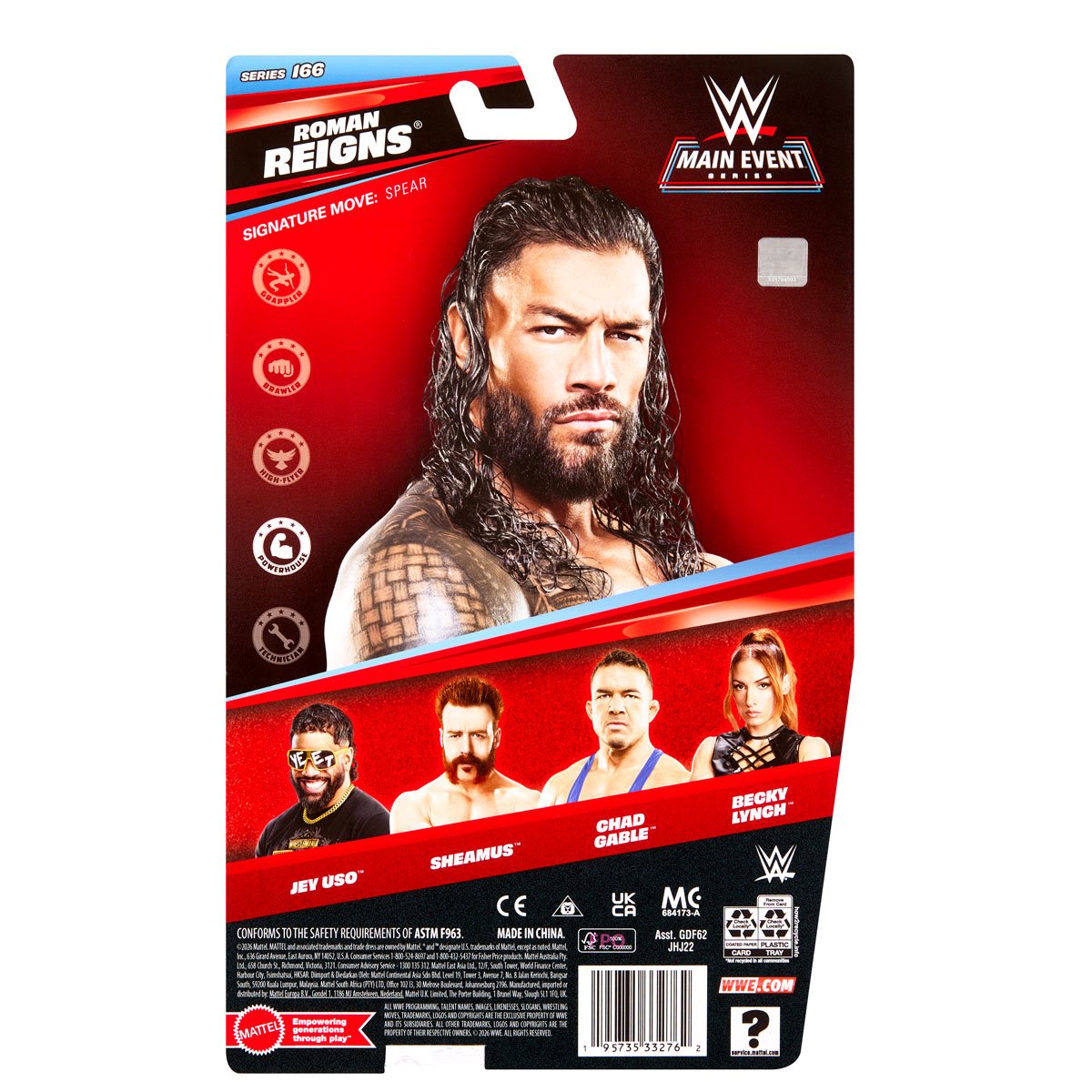 WWE Main Event Series Figure Series 166 Action Figure Case of 8