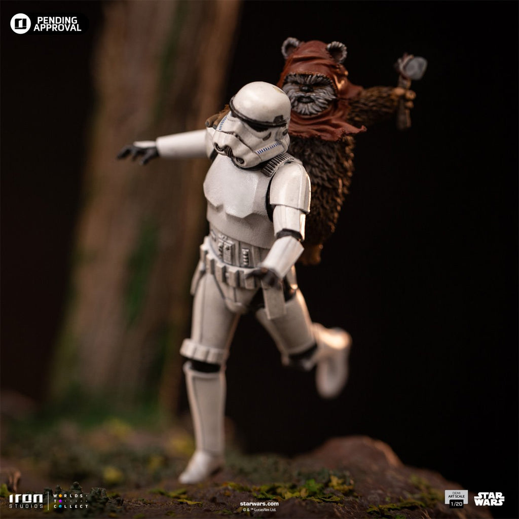 Star Wars: Return of the Jedi AT-ST and Chewbacca 1:20 Demi Art Scale Limited Edition Statue