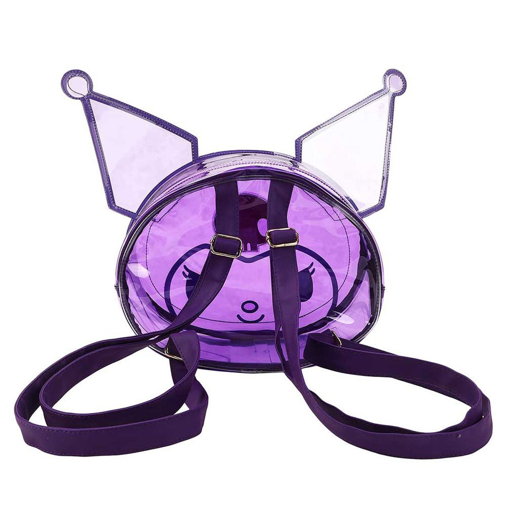 Sanrio Kuromi Shaped Clear Mini-Backpack