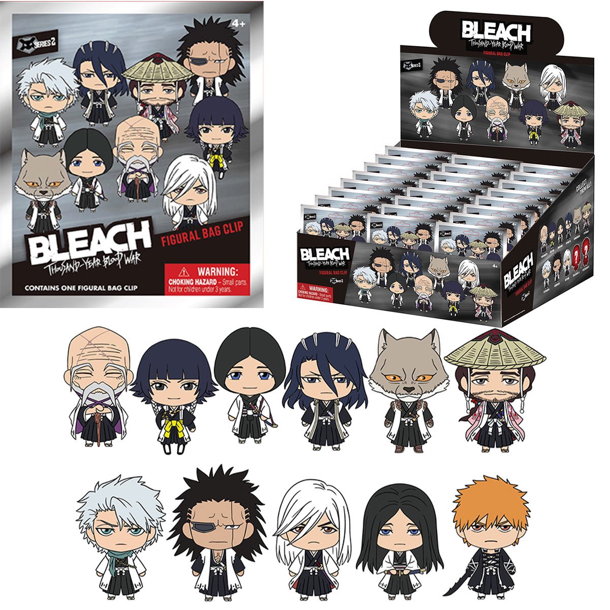 Bleach: Thousand-Year Blood War Series 2 3D Foam Bag Clip Random 6-Pack