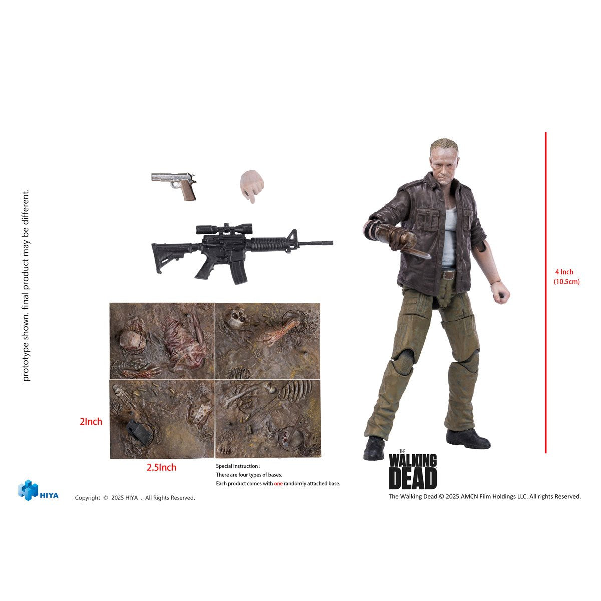 The Walking Dead Merle Dixon Exquisite Mini Series 1:18 Scale Action Figure