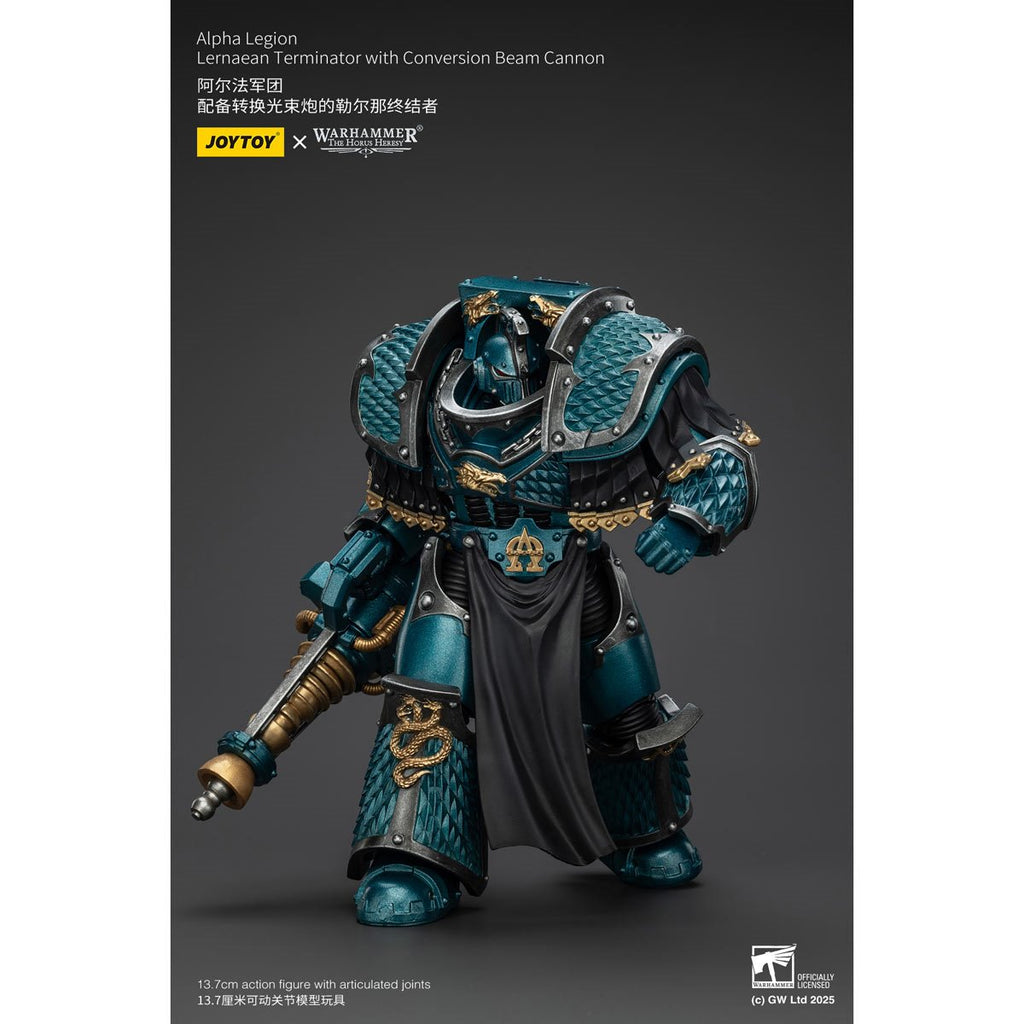 Joy Toy Warhammer The Horus Heresy Alpha Legion Lernaean Terminator with Conversion Beam Cannon 1:18 Scale Action Figure