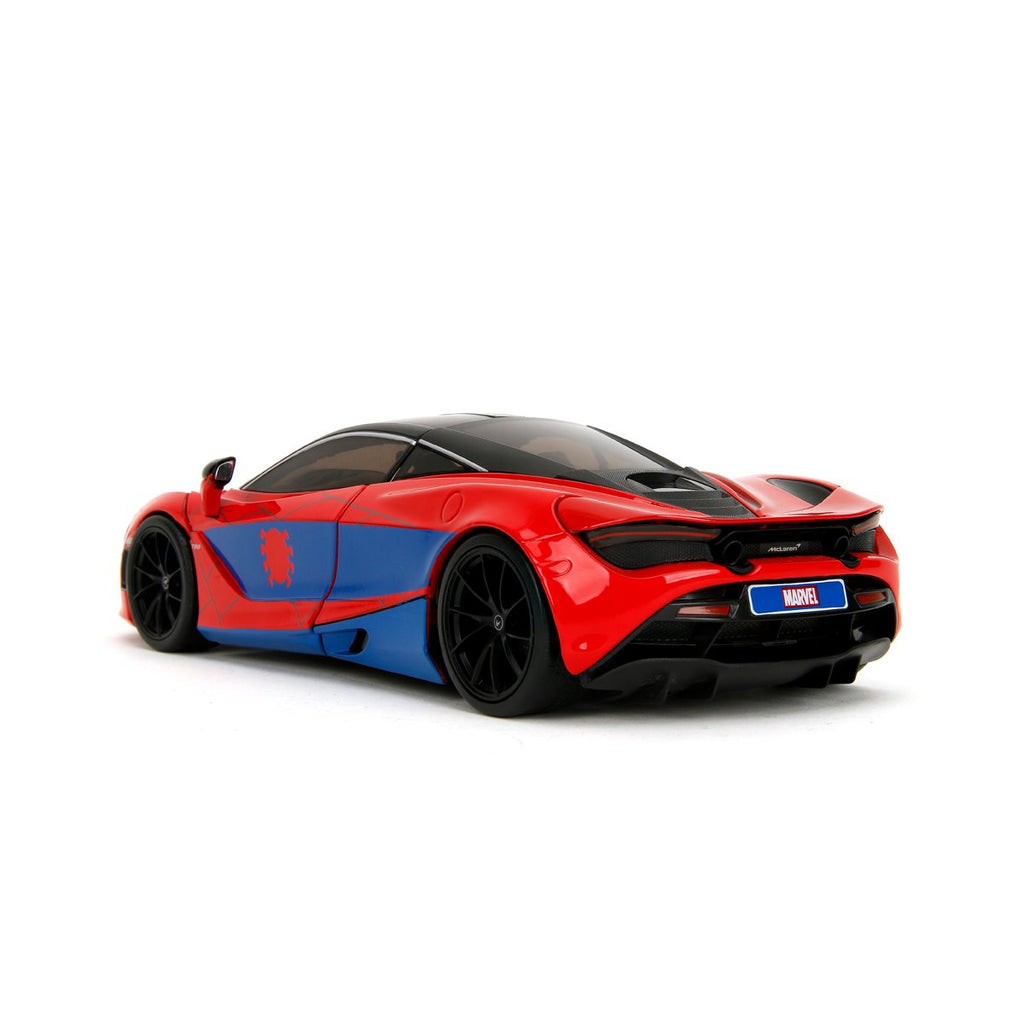 Hollywood Rides Marvel Spider-Man McLaren 720S 1:24 Scale Die-Cast Metal Vehicle with Spider-Man Figure