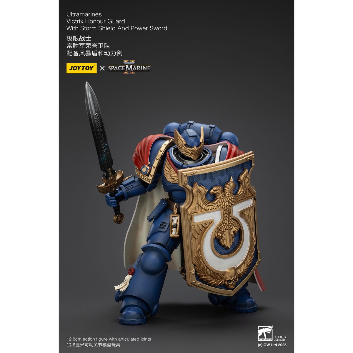 Joy Toy Warhammer Space Marine Ultramarines Victrix Honour Guard Version 2 1:18 Scale Action Figure