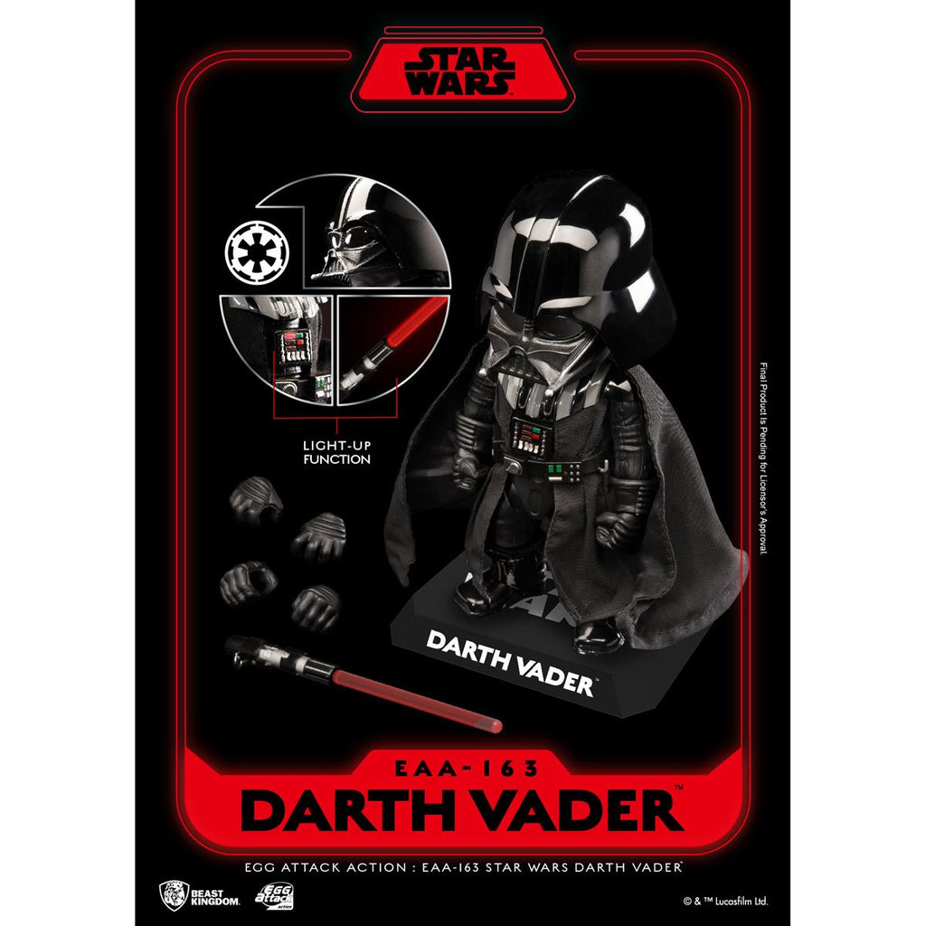 Star Wars Darth Vader EAA-163 Light-Up 6-Inch Action Figure with Sound