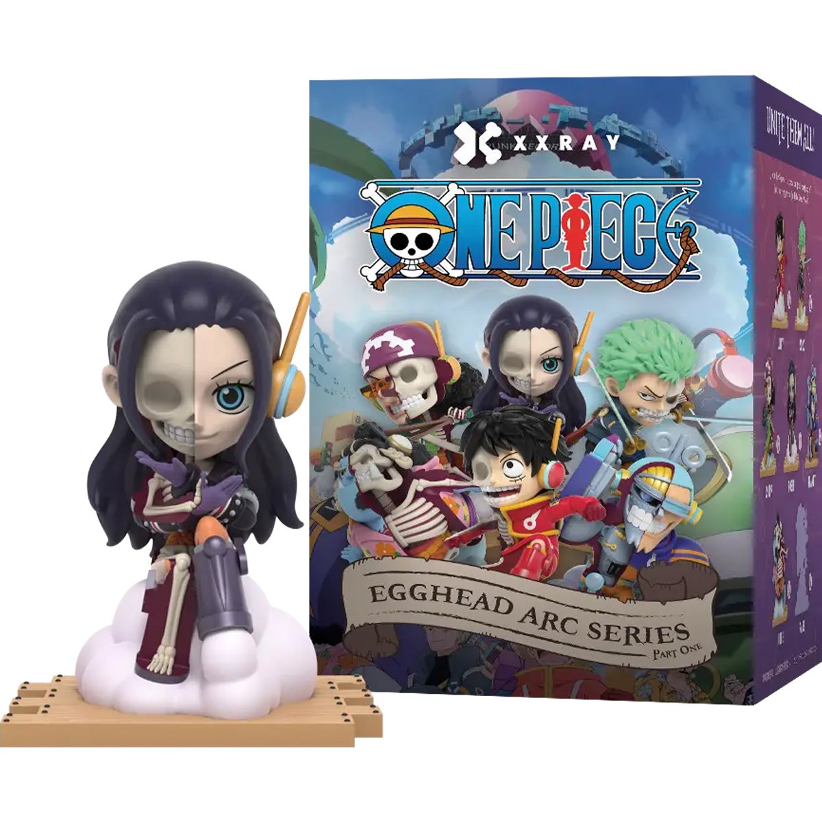 One Piece Series 9 Egghead Arc Edition Part 1 XXRAY Mini-Figure Display Tray of 6
