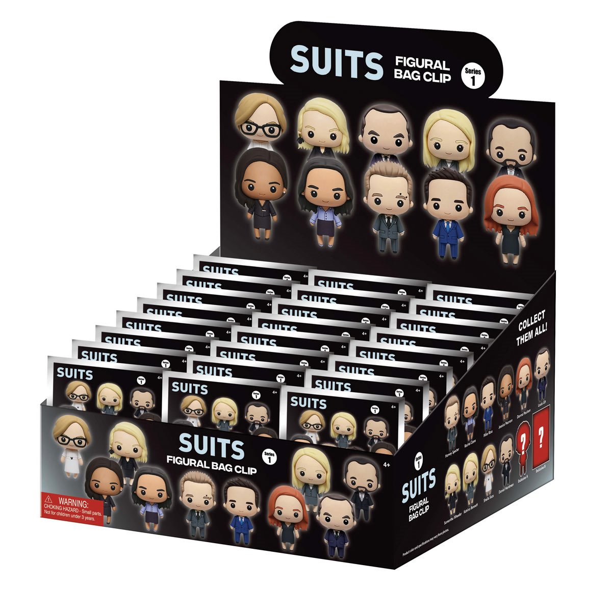Suits 3D Foam Bag Clip Random 6-Pack