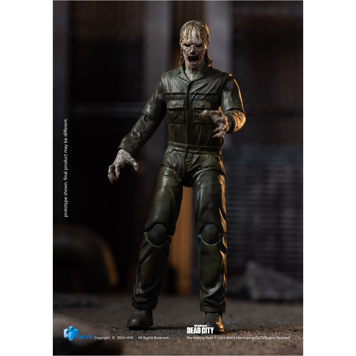 The Walking Dead: Daryl Dixon Dark Eyes Walker Exquisite Mini Series 1:18 Scale Action Figure