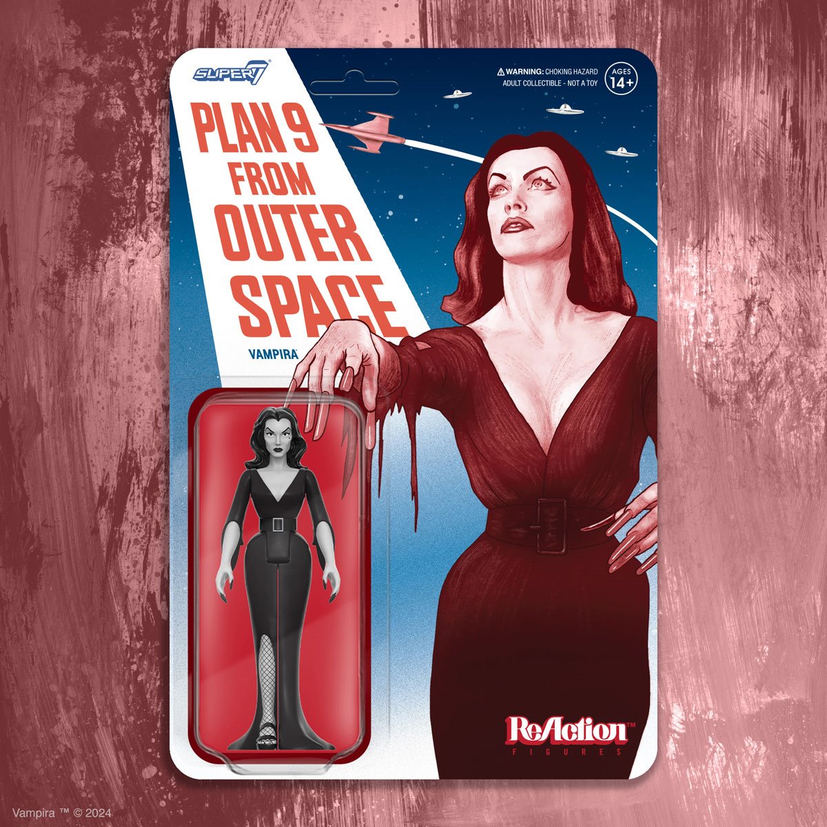 Vampira (Plan 9 Grayscale) 3 3/4-Inch ReAction Figure