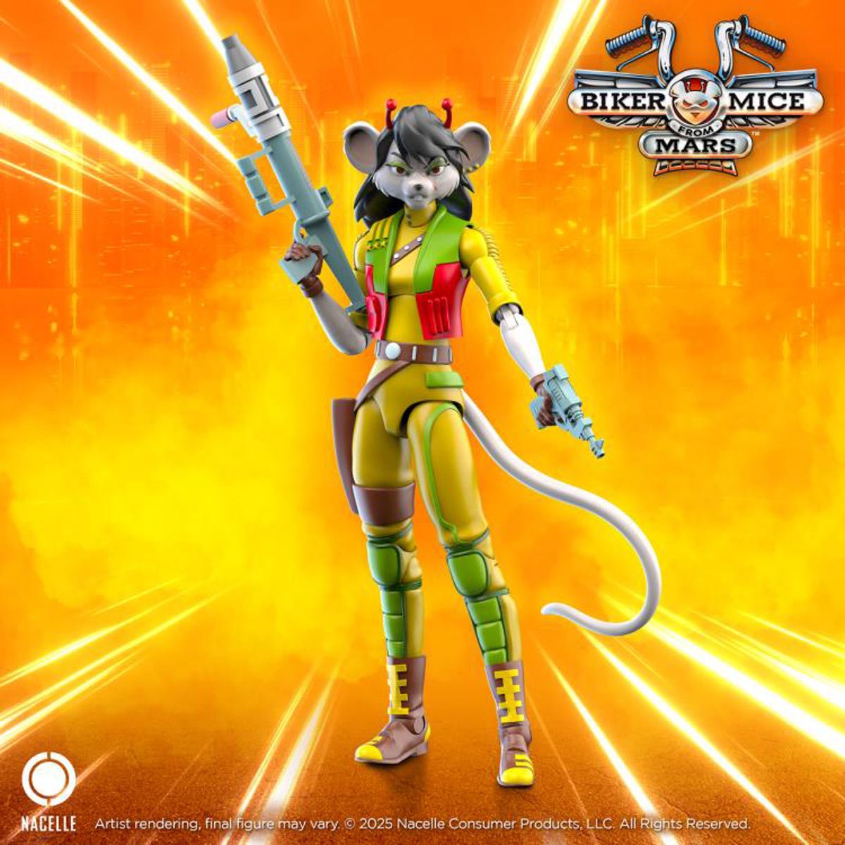 Biker Mice from Mars Wave 2 Carbine 7-Inch Scale Action Figure