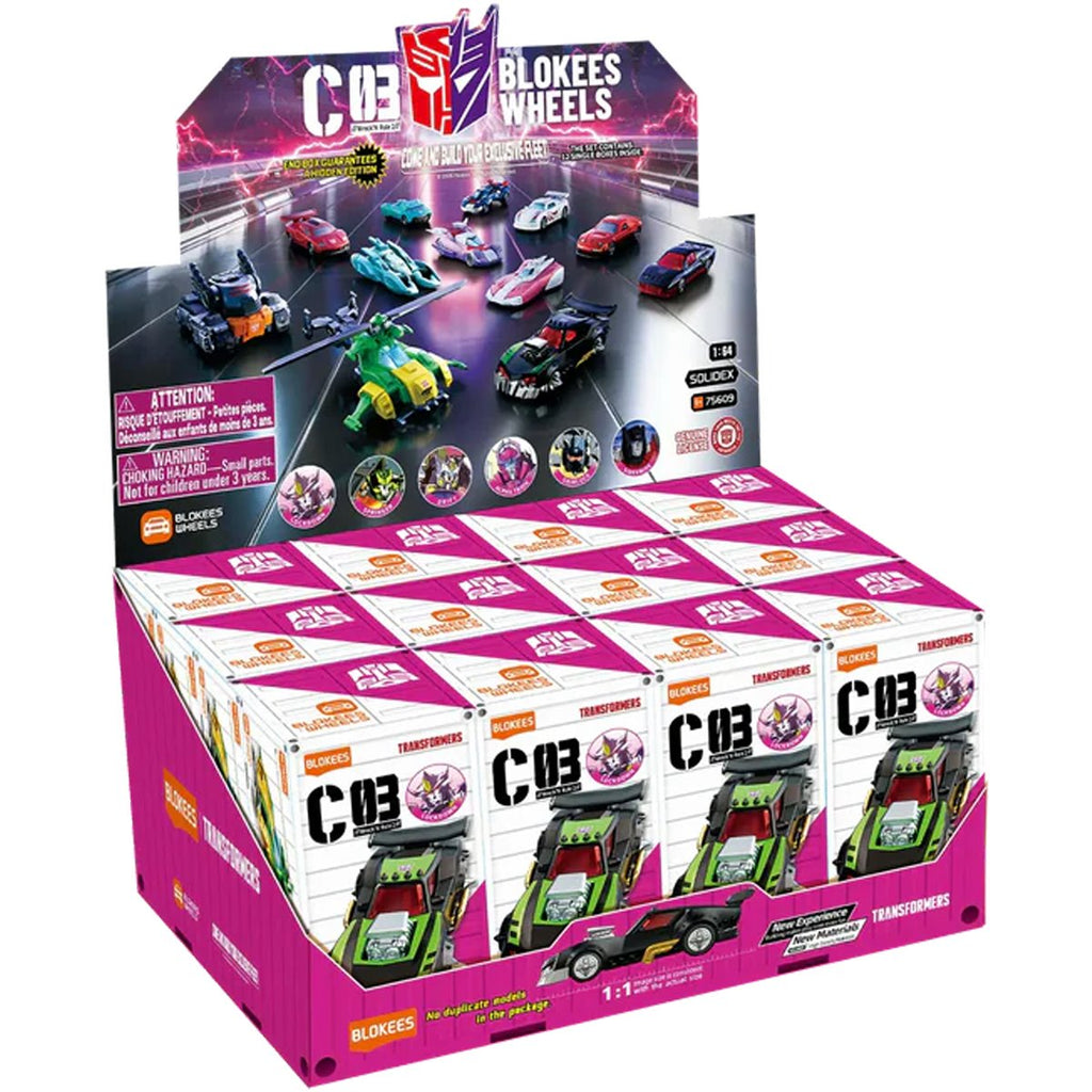 Transformers Wheels C03 Wreck N Rule 2 Blokees Blind Box Model Kit Display of 12
