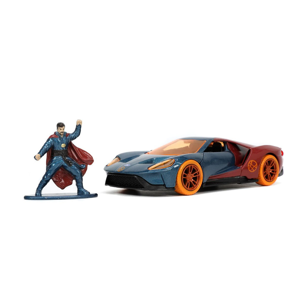 Avengers Doctor Strange Hollywood Rides 2017 Ford GT 1:32 Scale Die-Cast Metal Vehicle with Figure