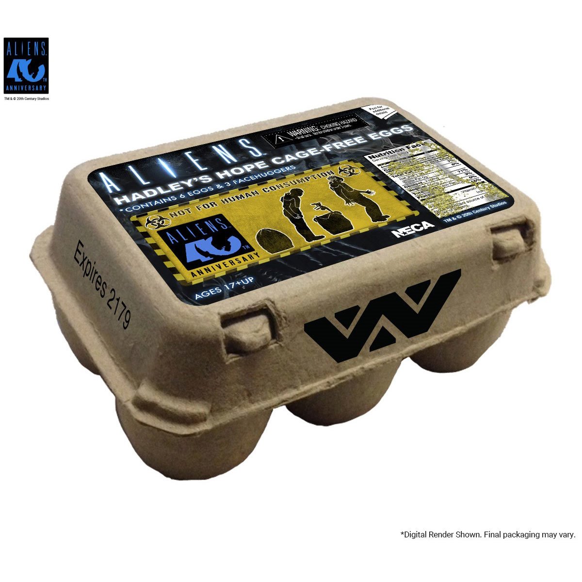 Aliens Carton of Alien Eggs 40th Anniversary Accessory 6-Pack