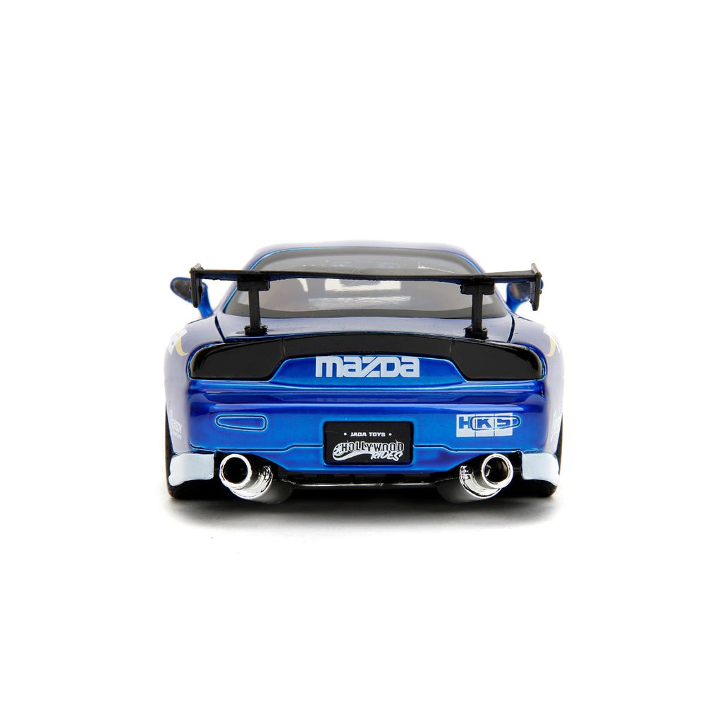 Hollywood Rides Street Fighter Chun-Li 1993 Mazda RX-7 1:24 Scale Die-Cast Metal Vehicle with Figure