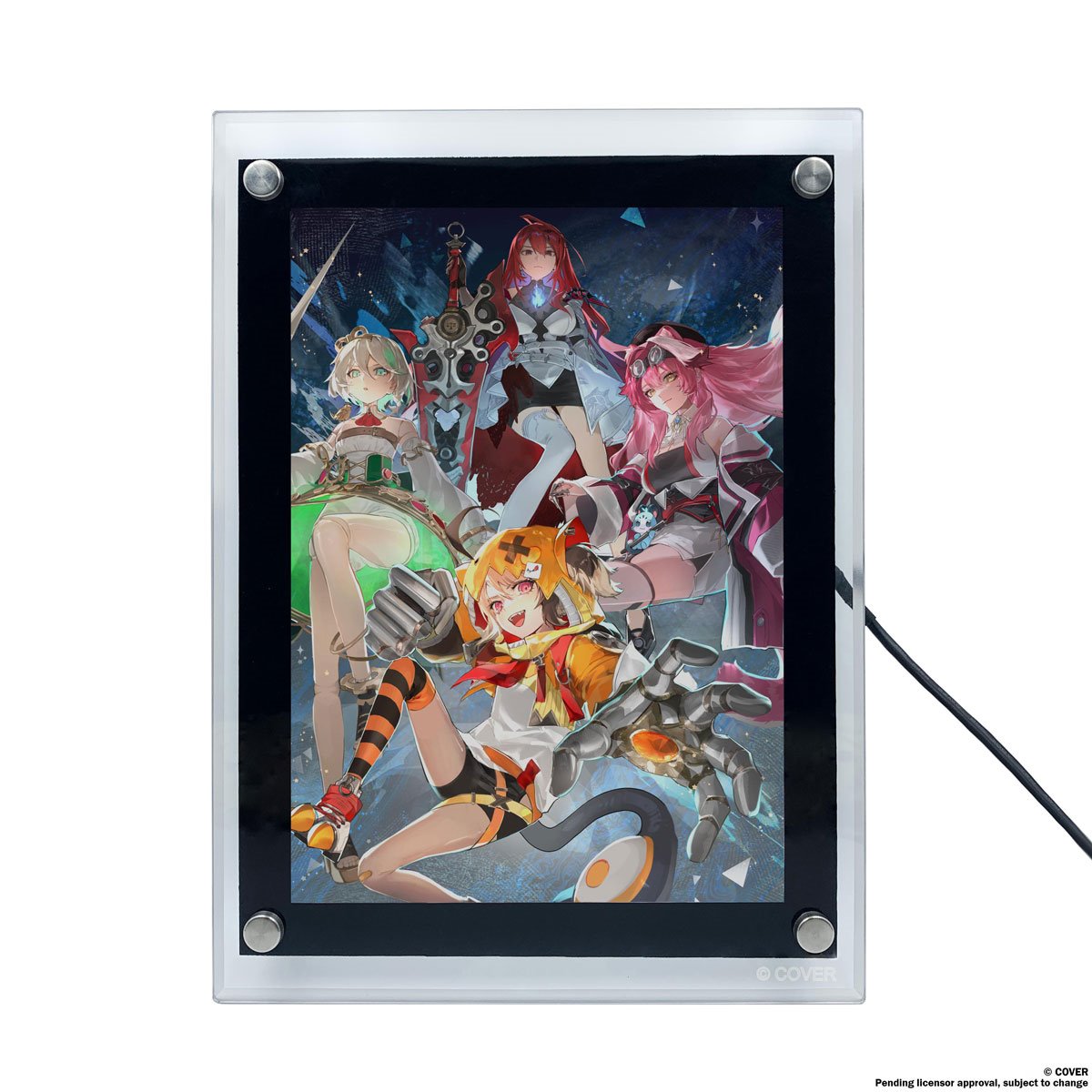 Hololive Justice Group LED Poster
