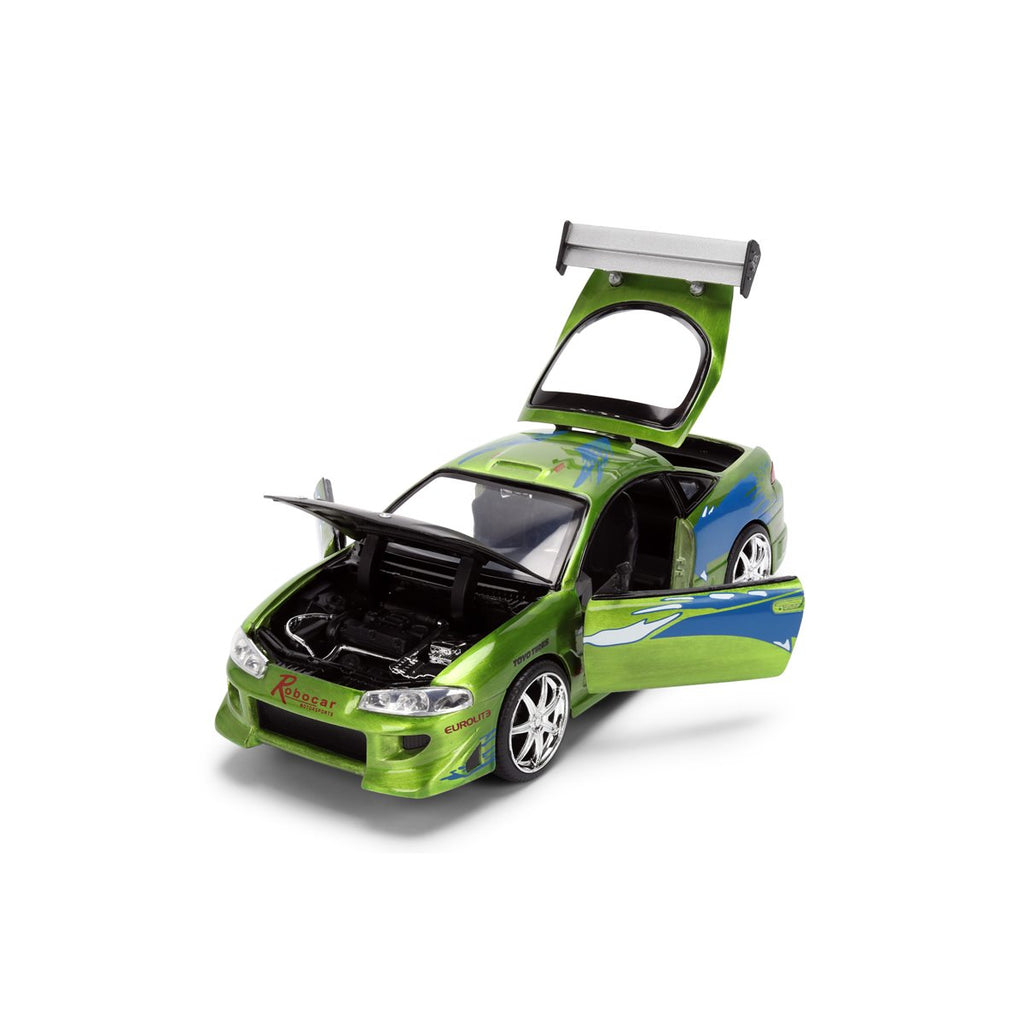 Fast and the Furious 25th Anniversary Brian's Mitsubishi Eclipse 1:24 Scale Die-Cast Metal Vehicle