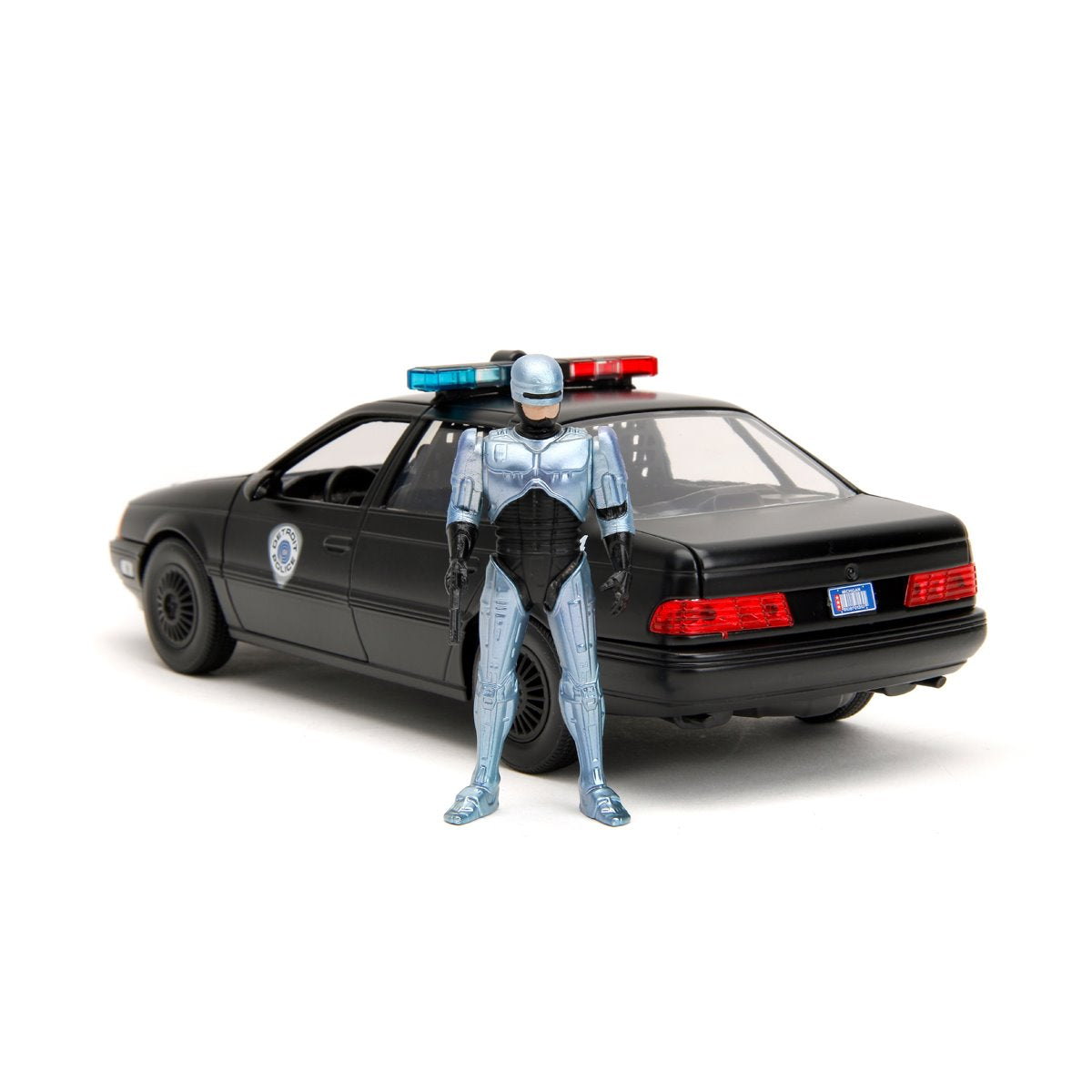 Hollywood Rides RoboCop OCP Ford Taurus 1:24 Scale Die-Cast Metal Vehicle with RoboCop Figure