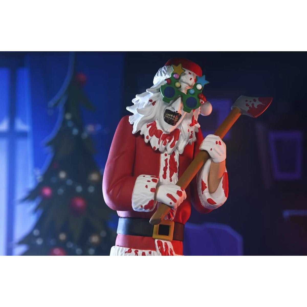 Terrifier 3 Toony Terrors Santa Suit Art the Clown Bloody Version 6-Inch Scale Action Figure