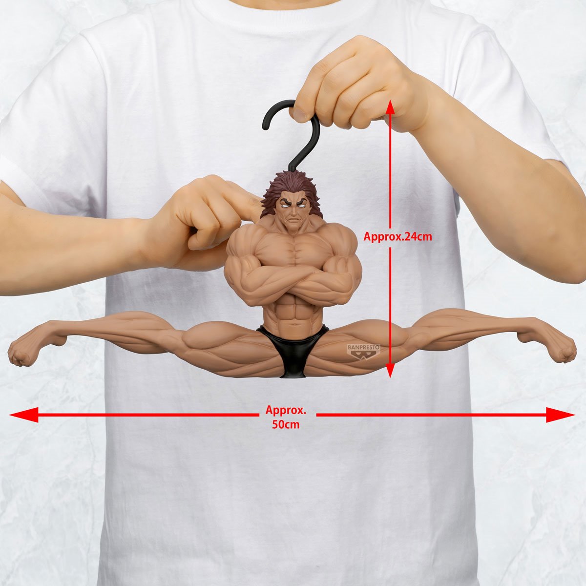 Baki Yujiro Hanma Grandista x FL Clothes Hanger Statue