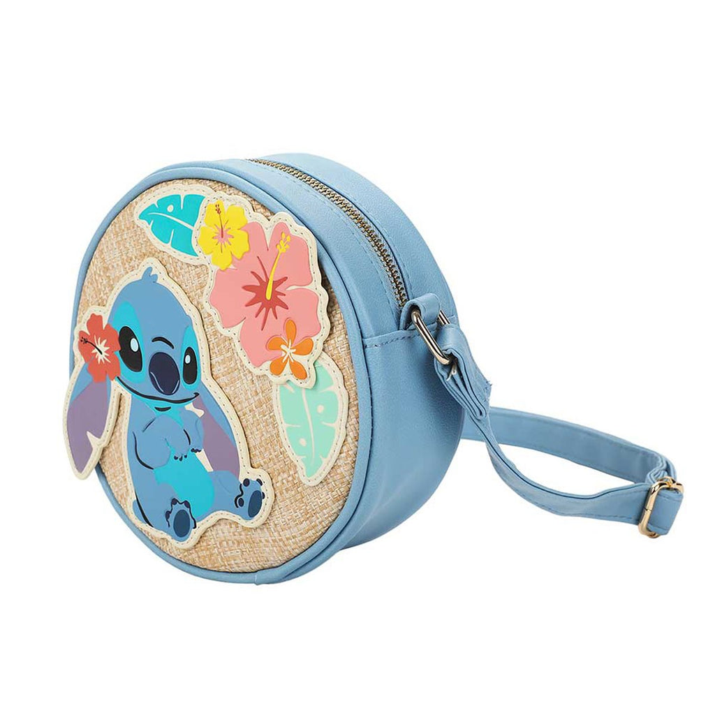 Lilo and Stitch Stitch Tropical Woven Crossbody Bag