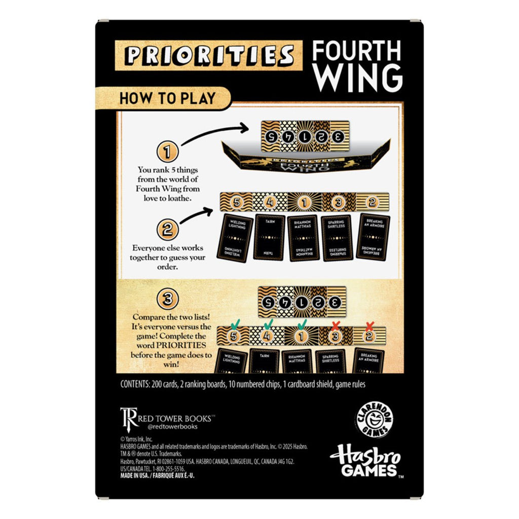 Priorities Fourth Wing Edition Game