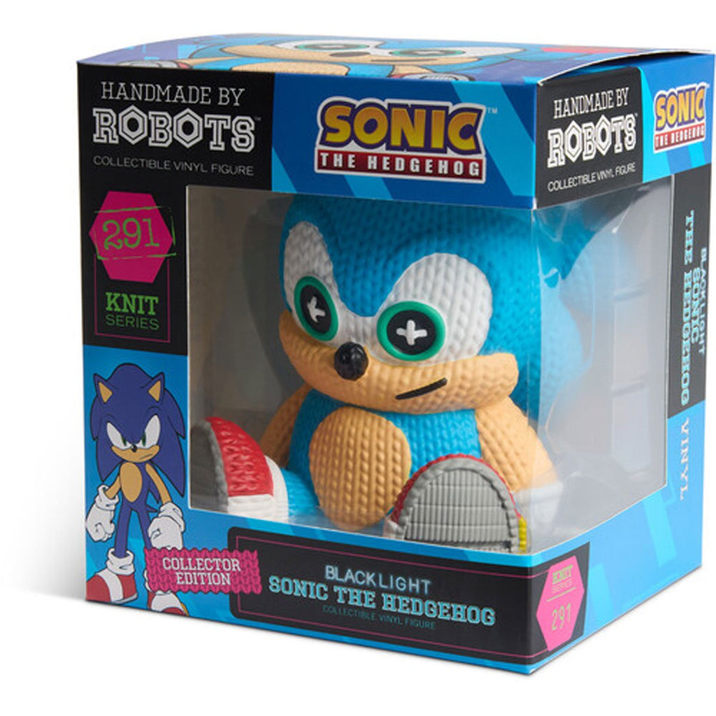 Sonic the Hedgehog Sonic #291 Blacklight Handmade By Robots Vinyl Figure