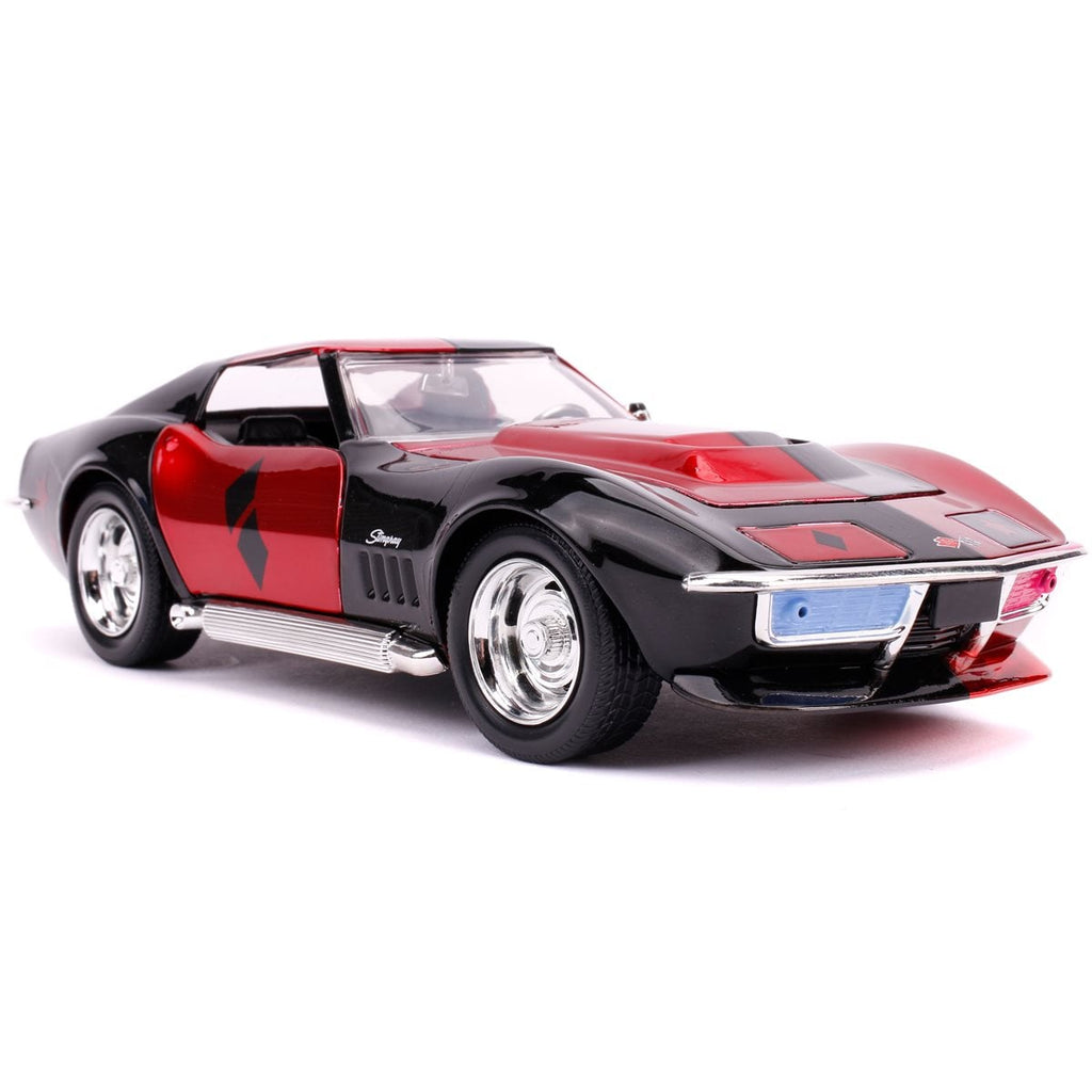 Harley Quinn 1969 Chevy Corvette Stingray The New 52 1:24 Scale Die-Cast Metal Vehicle