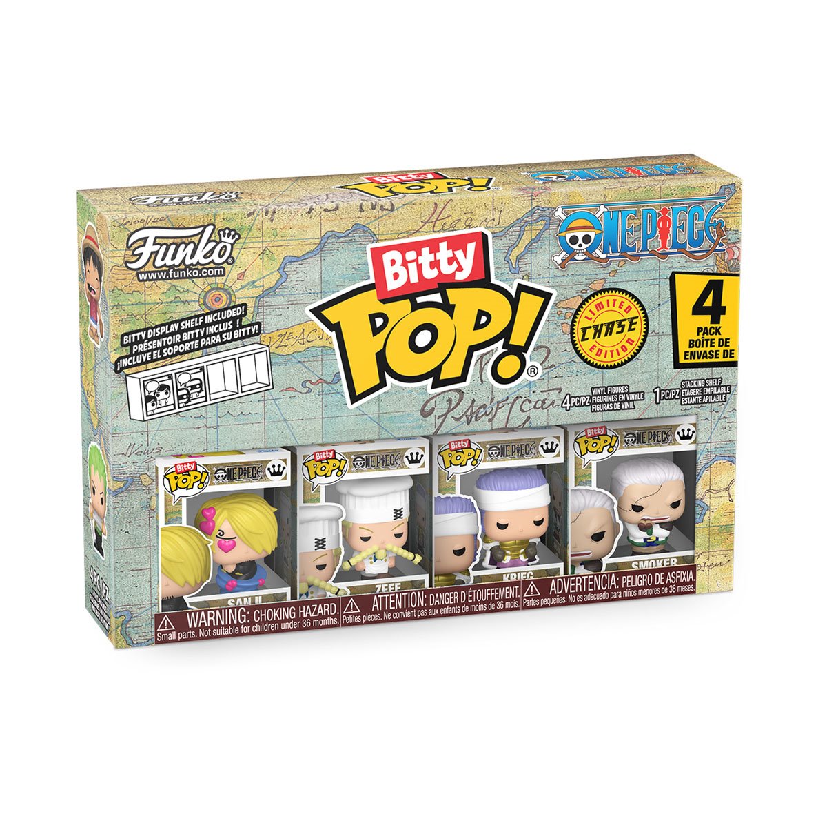 One Piece Sanji Funko Bitty Pop! Mini-Figure 4-Pack