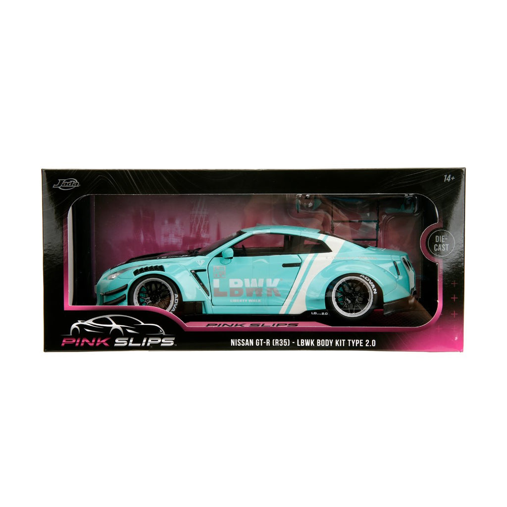 Pink Slips Wave 3 Nissan GT-R R35 LBWK Body Kit Type 2.0 1:18 Scale Die-Cast Metal Vehicle