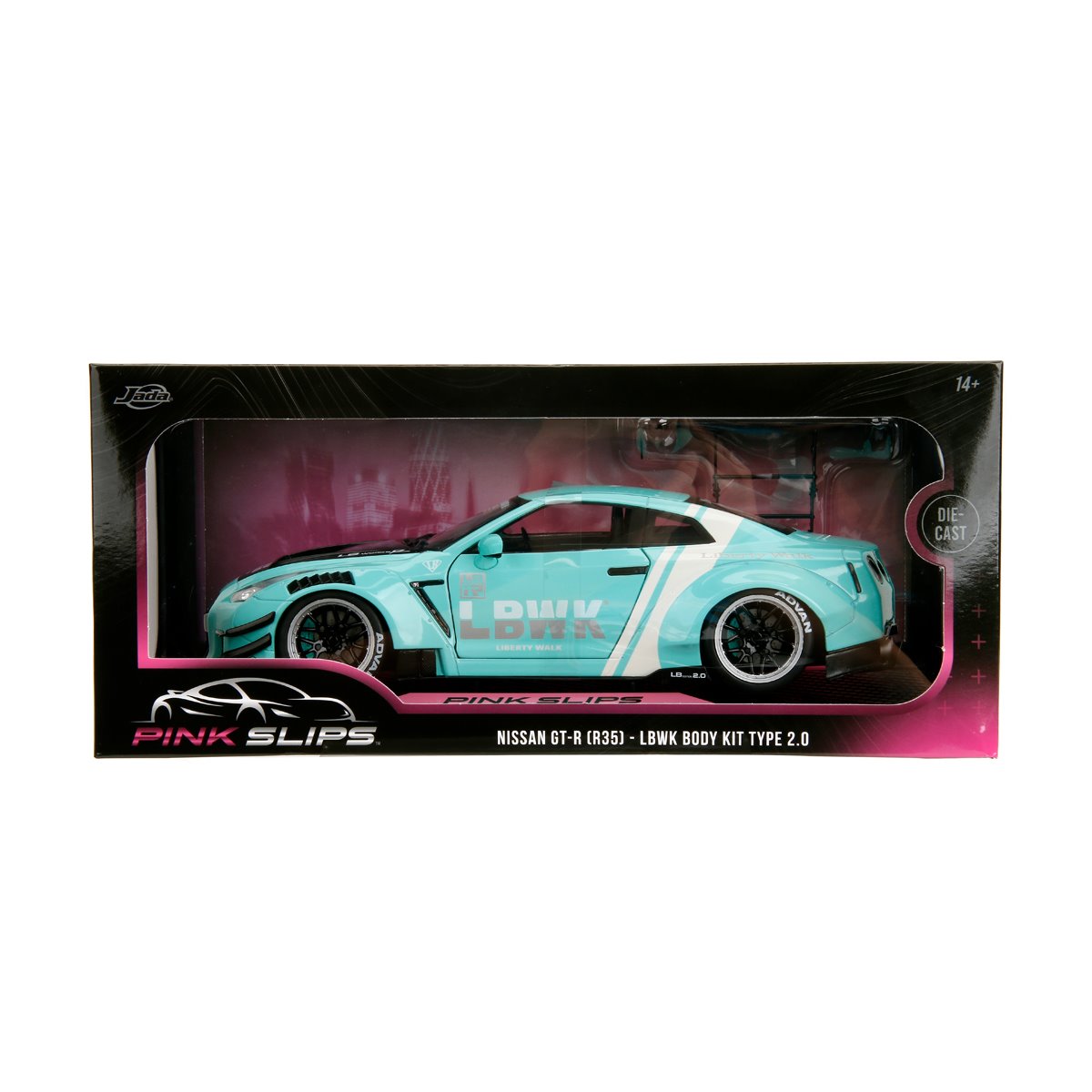 Pink Slips Wave 3 Nissan GT-R R35 LBWK Body Kit Type 2.0 1:18 Scale Die-Cast Metal Vehicle